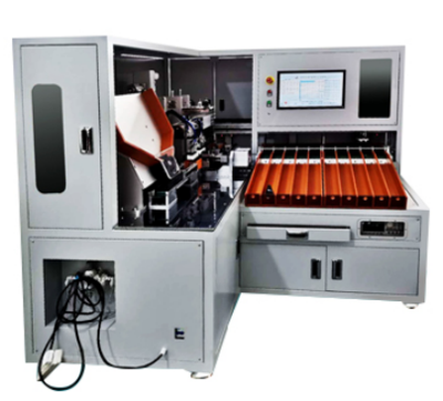 18650圆柱电池自动贴纸10分选一体机DLTF-102A